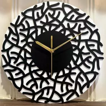 Стильные Современные Классические Настенные Часы | Элегантные 12-дюймовые Настенные Часы для Декора Дома, Офиса, Гостиной, Спальни (Филиалы)