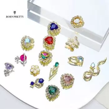 Стильные стразы для ногтей, украшения для ногтей, универсальные мини-бесцветные 6