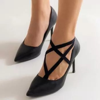 Стильные тканевые ножные браслеты, быстросъемные эластичные веревки, украшение для ног, сандалии на плоской подошве, украшение для женщин и девочек чёрный