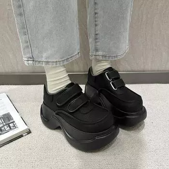 Стильные толстые подошвы сексуальные подиумные банкетные туфли новые высокие каблуки однотонные удобные повседневные элегантные женские туфли Chaussure Femme 35