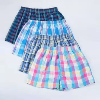 Стильные трусы в клетку, мягкие интимные мужские трусы с отличной строчкой 3XL