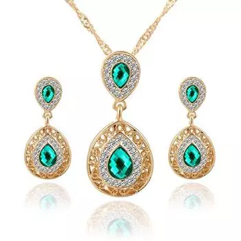 Стильные висячие серьги, ожерелье, геометрическое женское долговечное ожерелье красный