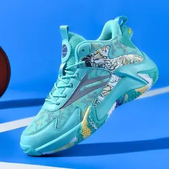 Стильные высокие баскетбольные кроссовки Graffiti — дышащие, удобные, с толстой подошвой для мужчин 40