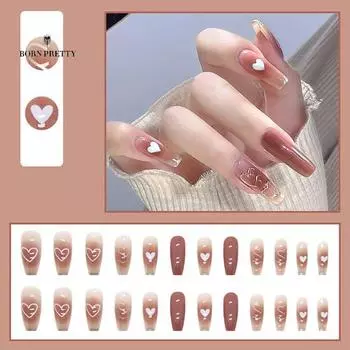 Стильные женские накладные ногти, украшения для ногтей, легкое удаление, наращивание ногтей своими руками