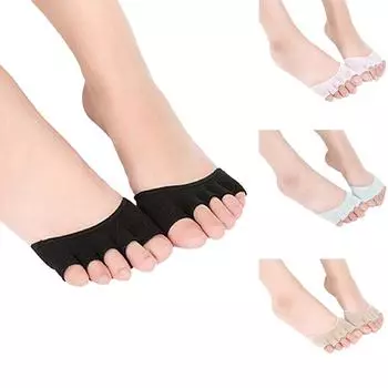 Стильные женские носки для занятий йогой и спортом, носки с разделителем на пять пальцев, теплые носки для ухода за ногами в подарок розовый