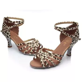 Стильные женские сандалии для бальных танцев: румба, вальс, выпускной и латиноамериканские танцы 34 бежевый