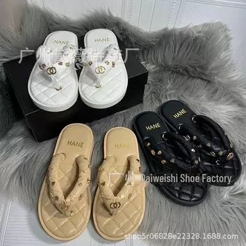 Стильные женские шлепанцы на танкетке с ромбовидным узором 2023 года: Популярные пляжные сандалии на толстой подошве 37 имбирный/жёлтый