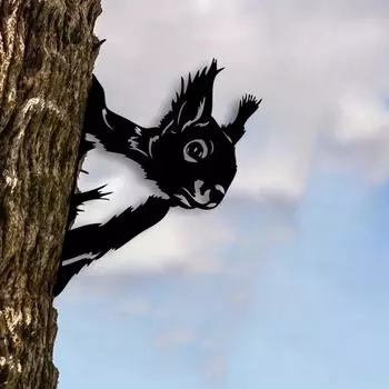 Стильный 1 шт. металлический садовый знак «Птица, семья», вырезанный из металла, элегантный металлический знак для дома, сада, двора, патио и улицы чёрный