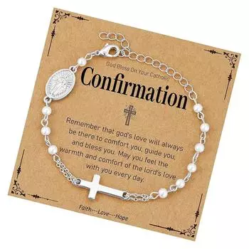 Стильный браслет из бусин, винтажный браслет с подвесками, текстура из нержавеющей стали, подходит для женщин, с винтажной цепочкой C серебряный