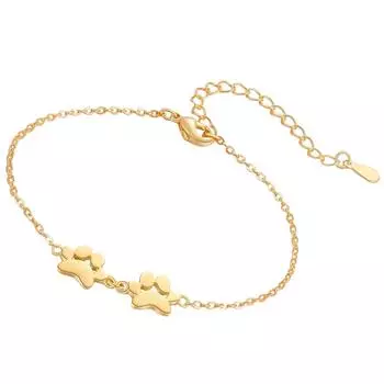 Стильный браслет из нержавеющей стали с отпечатками лап питомца, портативный для любителей моды и любителей питомцев, для повседневной носки 2