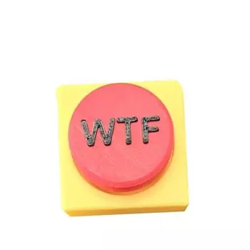 Стильный брелок-кликер для взрослых, напечатанный на 3D-принтере One Size