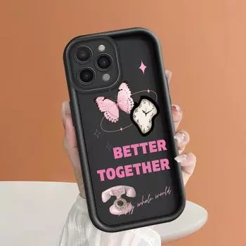 Стильный чехол для телефона с рисунком бабочки для iPhone Samsung Galaxy Xiaomi Redmi POCO HUAWEI Honor, противоударный резиновый мягкий гибкий чехол iPhone 14 Pro Max