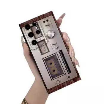 Стильный чехол для телефона Samsung S23A55 с ретро-графикой, полной защитой объектива и защитой от падений Samsung A54 чёрный