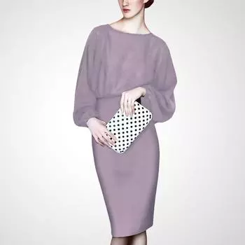 Стильный черный облегающий топ-футляр с принтом для женщин Purple Suit M