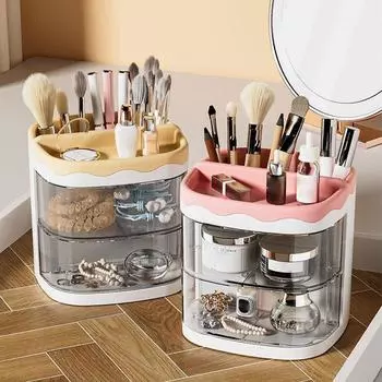 Стильный держатель для карандашей, прозрачный и плавный, для офисного стола, держатель для ручек, лимонно-желтый лимонно-желтый