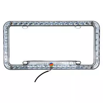 Стильный держатель номерного знака 12 В светодиодная рамка номерного знака универсальная рамка номерного знака мотоцикла аксессуары для транспортных средств United States