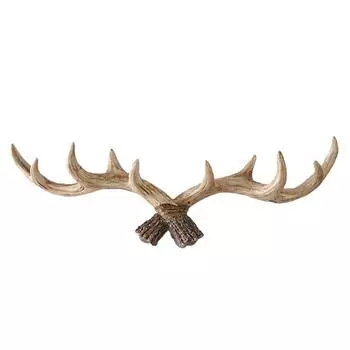 Стильный и прочный настенный крючок из смолы в виде рогов для практичной функции, декоративный настенный крючок