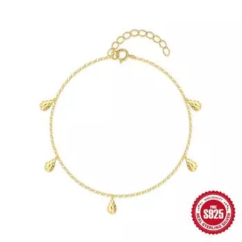 Стильный и простой браслет из стерлингового серебра 925 пробы с гладким молотковым узором, механическим дизайном, с передовым чувством стиля, многослойный, женский, универсальный 925 silver золотой