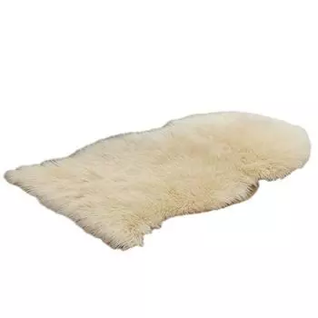 Стильный и уютный ковер для спальни для максимального комфорта, искусственный ковер из овчины, длинный искусственный меховой ковер