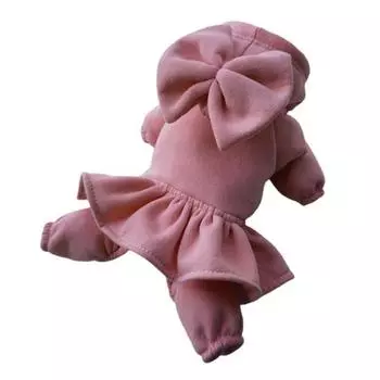 Стильный износостойкий 4 цвета комбинезон для домашних животных, зимняя теплая толстовка с четырьмя ногами, опора для фотографий, прогулки с домашними животными XL синий