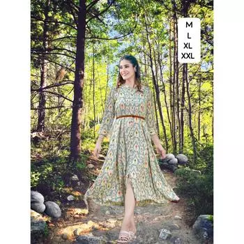 стильный коктейльный и праздничный наряд, цельное платье для женщин M