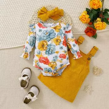 Стильный комплект платья с длинным рукавом 12