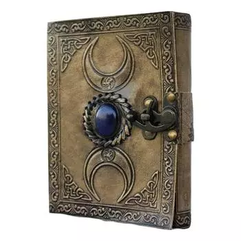 Стильный кожаный журнал ручной работы Tripal Moon, винтажный бумажный журнал Decle/офисный дневник/для него/школьный дневник/день отца 7 x 5 in коричневый