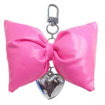 Стильный кулон-бантик, долговечный брелок, украшение для ключей, милые брелоки-бантики, идеальный подарок для модных женщин и девушек горячий розовый