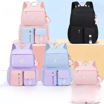 Стильный легкий школьный рюкзак для детей - большая вместимость, защита позвоночника, нейтральный для любого пола