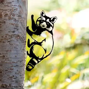 Стильный металлический знак «Коала» — деревенский наружный орнамент. Модный декоративный колышек для сада в виде коалы и металлическое садовое искусство для вашего дома чёрный