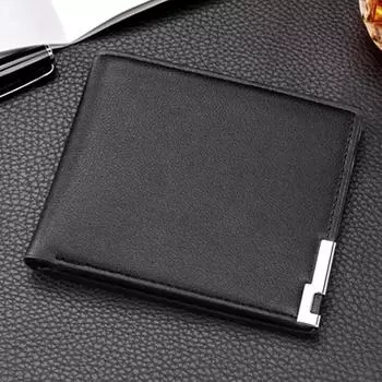 Стильный мужской деловой кошелек - большая вместимость, отделения для нескольких карт, зажим для билетов, держатель для карт для молодых специалистов
