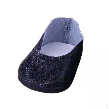 Стильный наряд, обувь с блестками, кроссовки для кукол 18 дюймов, наряд для кукол черного цвета