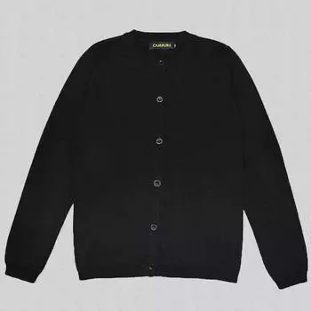 Стильный повседневный кардиган для девочек L чёрный