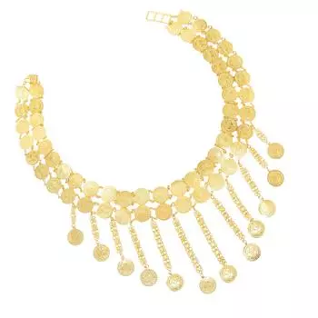 Стильный регулируемый по длине двухслойный танцевальный пояс с монетами и кисточками для выступлений и вечеринок