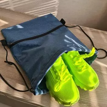 Стильный рюкзак на шнурке — легкий и водонепроницаемый рюкзак для мужчин и женщин чёрный