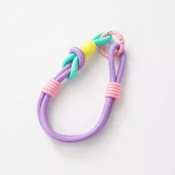 Стильный шнурок флуоресцентного цвета для телефона, сумка, плетеные полоски, шнур для ключей, подвешивание брюк, аксессуары, брелок, запястье, веревка