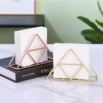 Стильный современный металлический держатель для салфеток для ванной и кухни - настольный аксессуар для организации салфеток, домашнего декора, школьных принадлежностей A3