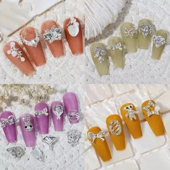 Стильный сплав для дизайна ногтей, легкая паста, не выцветающая, сделай сам F