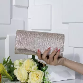 Стильный вечерний клатч с блестками: Универсальная сумка кроссбоди для вечеринки и платья