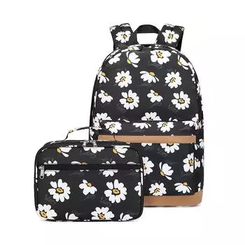 Стильный водонепроницаемый рюкзак для студентов: Милый принт, идеально подходит для школы и улицы фиолетовый