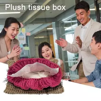 Стильный забавный вязаный чехол для салфеток, яркий цвет, забавный держатель для вязания крючком, домашние диспенсеры для салфеток