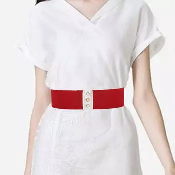 Стильный женский ремень для универсального дополнения образа красный