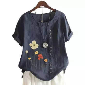 Стильный женский топ с круглым вырезом и короткими рукавами в 11 ярких цветах S белый