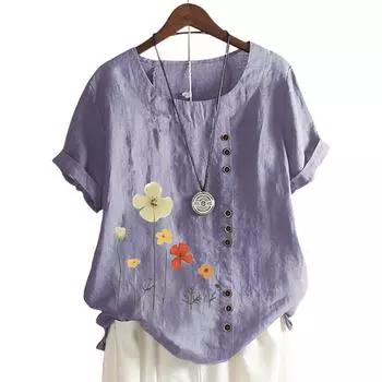 Стильный женский топ с круглым вырезом и короткими рукавами в 11 ярких цветах S белый