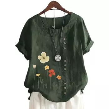 Стильный женский топ с круглым вырезом и короткими рукавами в 11 ярких цветах S белый