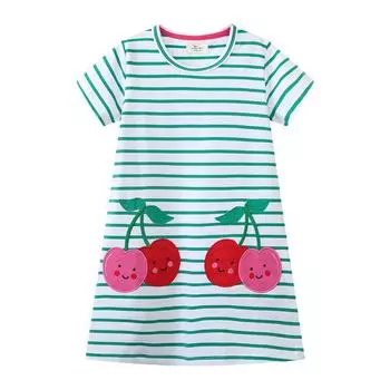 Стиль платья для девочек Детское платье принцессы Новое летнее детское платье 80-90cm