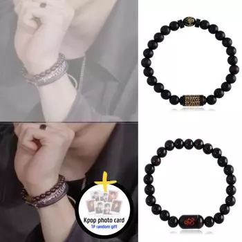 [Стиль RIIZE] Браслет из дерева ююбы, исполняющий желания красный