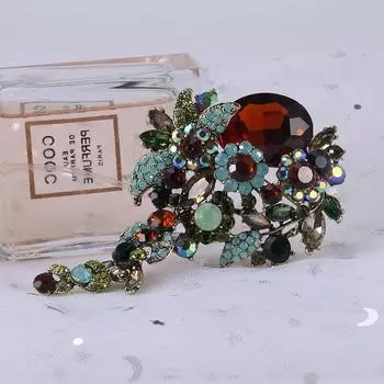 Стиль Стильный Винтаж Большая Брошь Брошь Воротник Заколка Блейзер Аксессуары фиолетовый