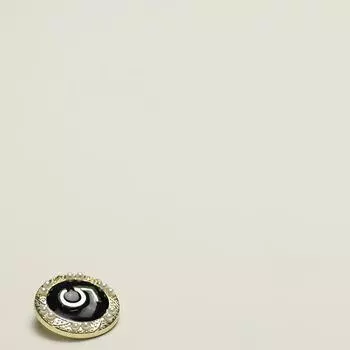 Стиль знаменитости Жемчужина Номер 5 Металлические пуговицы Блейзер Меховое пальто Свитер Декоративные пуговицы 1 #[Pearl Edge 5 Black Oil] 18mm