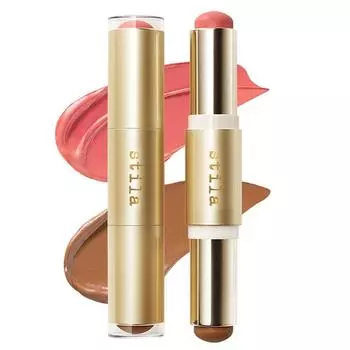 Stila Blush & Bronze Hydro Blur Cheek Duo, грейпфрут + карамель, 1 упаковка